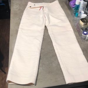 Cream crop winter Helmut Lang Pants